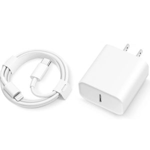 PD 20W Fast Charging US Version Charger with Cable Set for Samsung Phone iPhone