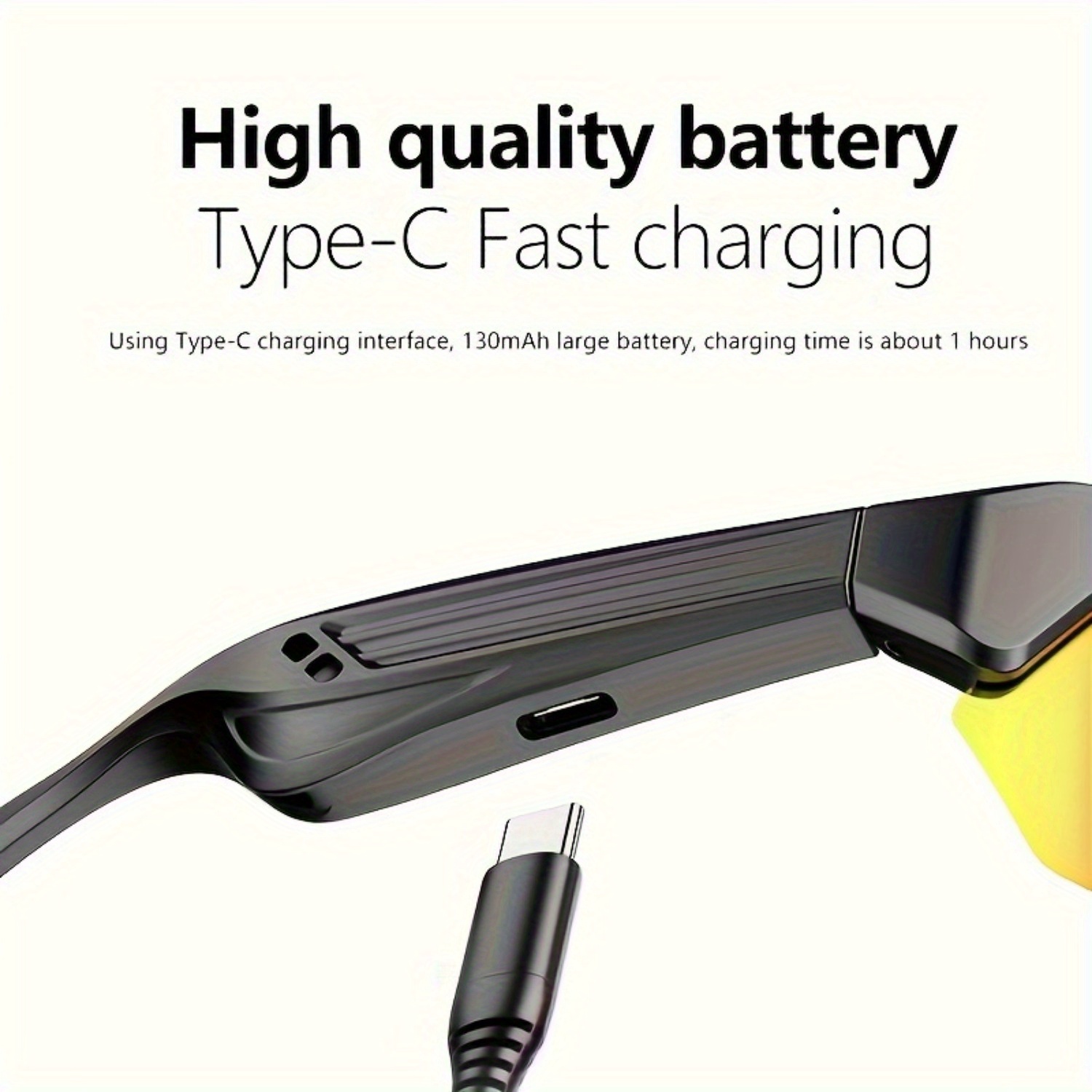Smart Fashion Music Audio Glasses Headset Wireless 5.3 Version with HIFI Music Sound Audio Quality UV400 Sunglasses - Image 3