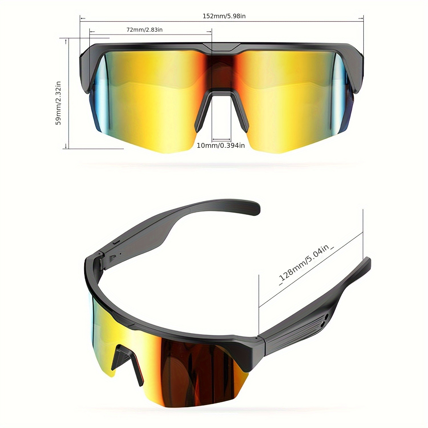 Smart Fashion Music Audio Glasses Headset Wireless 5.3 Version with HIFI Music Sound Audio Quality UV400 Sunglasses - Image 7