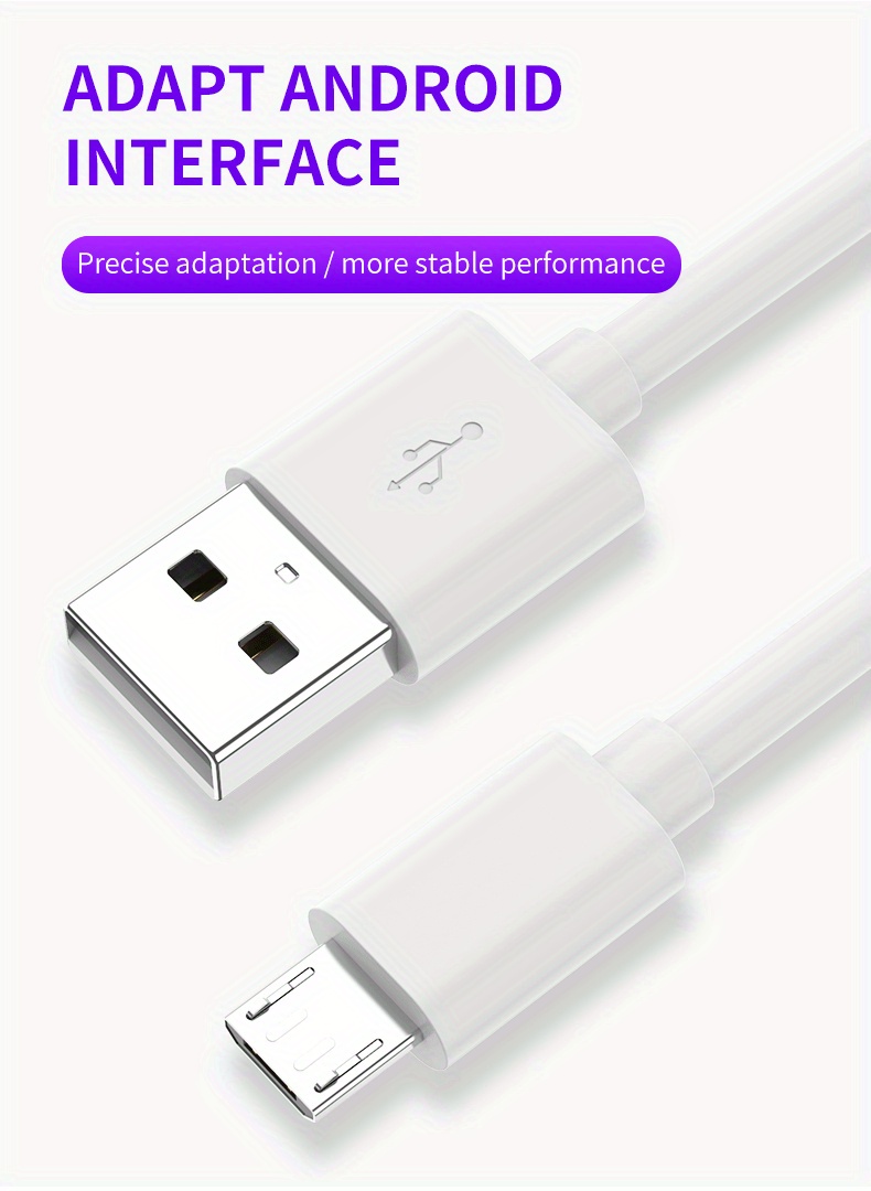 10W USB A to Micro Charging Cable Cord for phone - Image 2