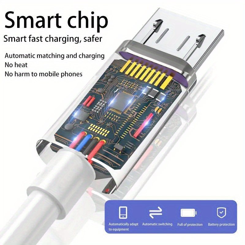 10W USB A to Micro Charging Cable Cord for phone - Image 3