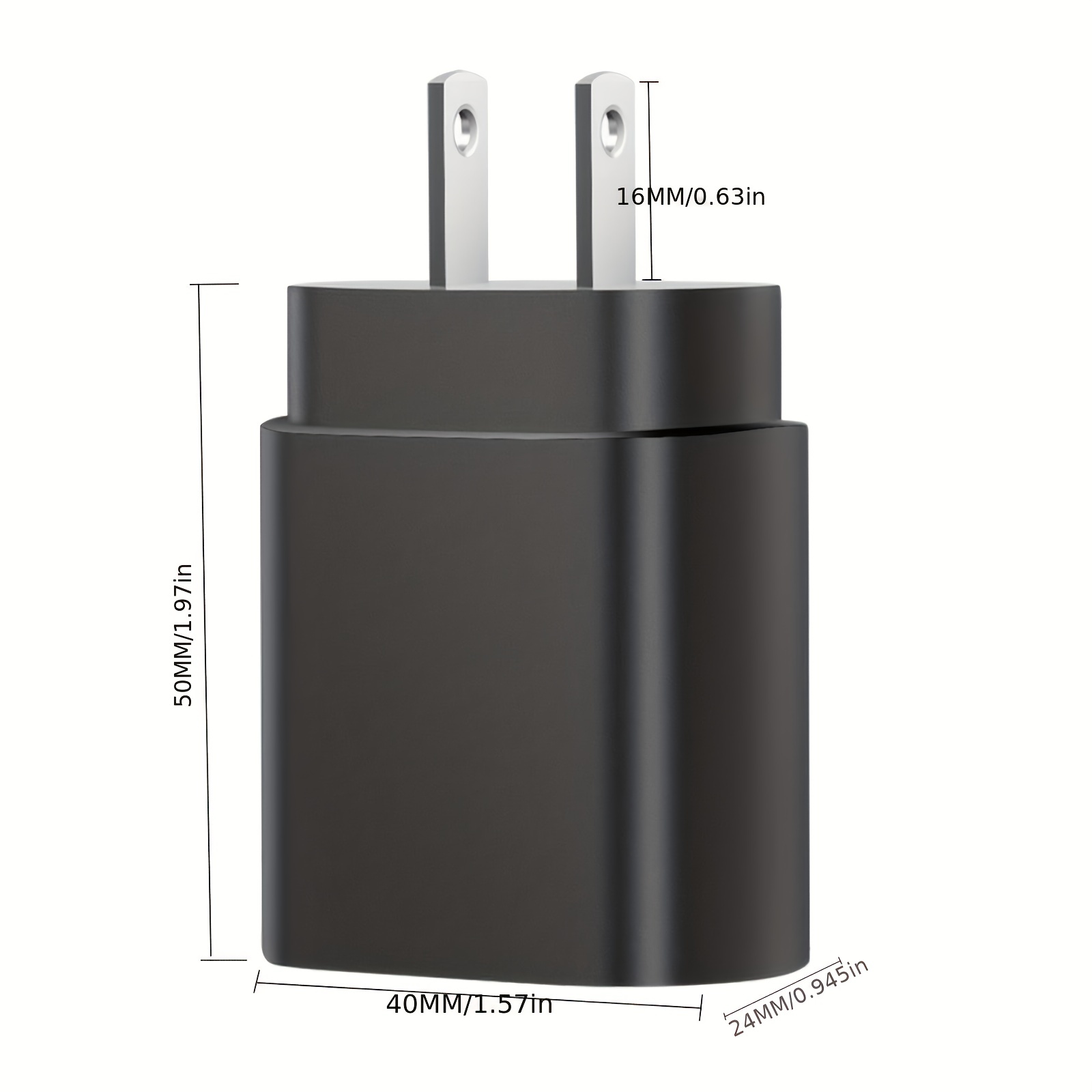 PD 25W Fast Charging US Version Charger with Type C Cable Set for Samsung Phone iPhone - Image 3
