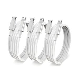 USB C to Lightning Fast Charging Cable Cord for iPhone iPad - 3 Pack