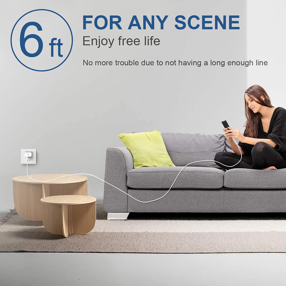 USB C to Lightning Fast Charging Cable Cord for iPhone iPad - 3 Pack - Image 5