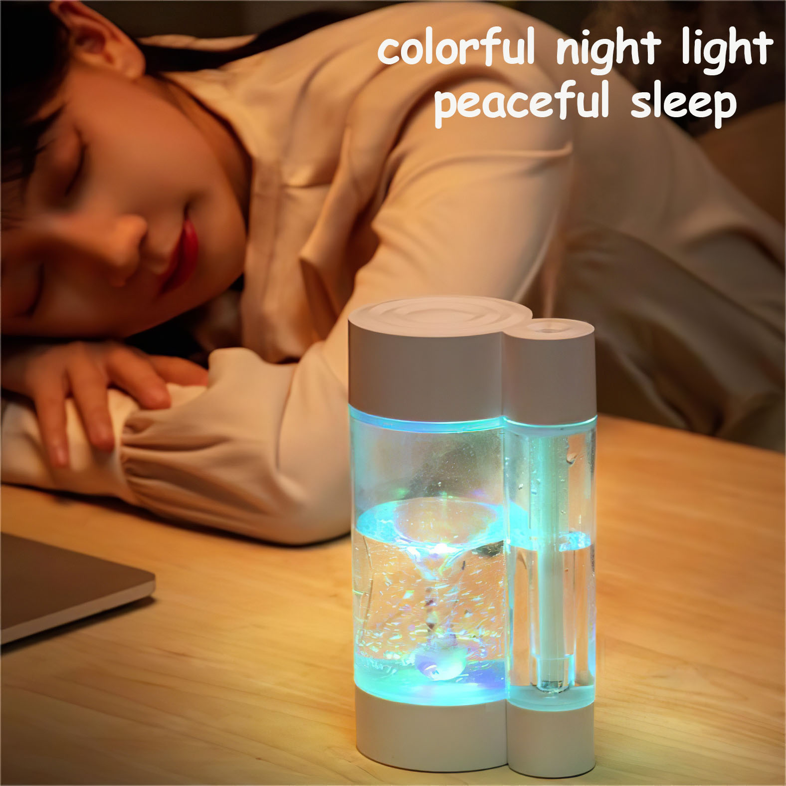 Waterspout 500ML Cool Mist Humidifier with Colorful Night Light - Image 6